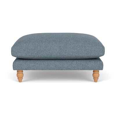 Foot Stool - Mid Blue - Aquaclean Oxford
