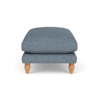 Foot Stool - Mid Blue - Aquaclean Oxford