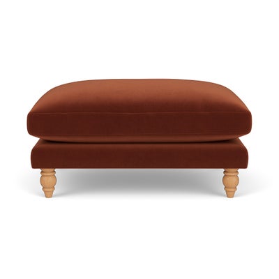 Foot Stool - Brick - Matt Velvet