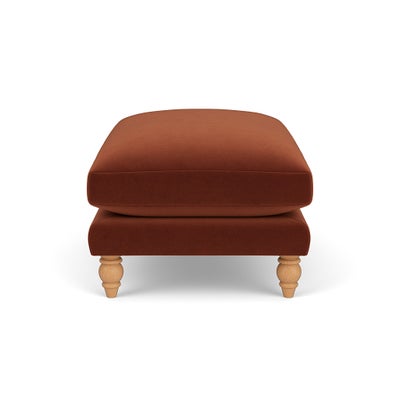 Foot Stool - Brick - Matt Velvet