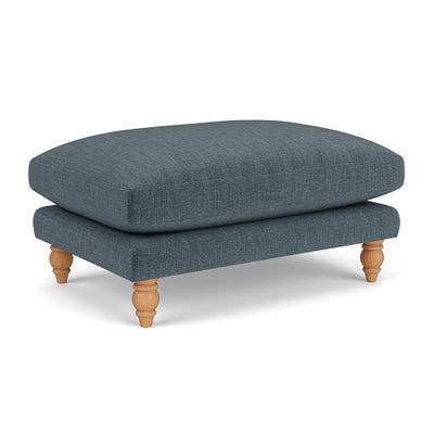 Foot Stool - Teal - Eco Chenille