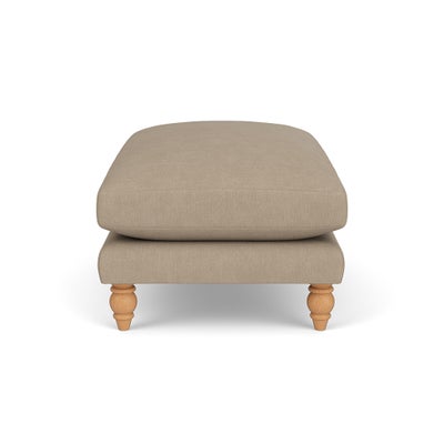 Foot Stool - Natural - House Linen Mix