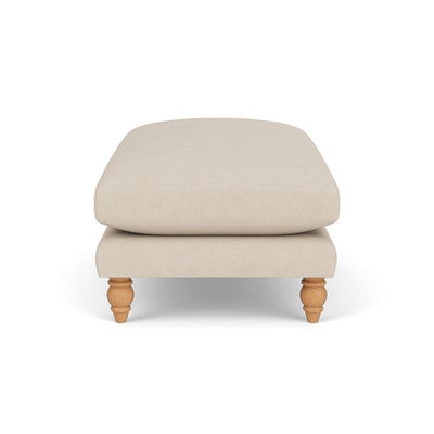 Foot Stool - Lily White - House Linen Mix