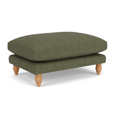 Foot Stool - Fern - Luxury Italian Linen