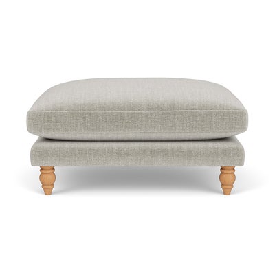 Foot Stool - Grey Mist - Eco Chenille
