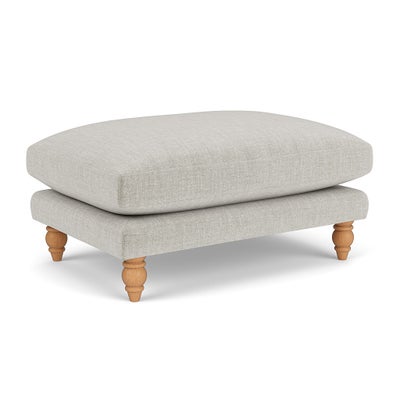 Foot Stool - Grey Mist - Eco Chenille
