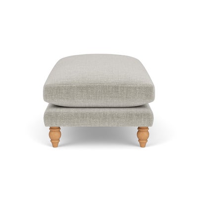 Foot Stool - Grey Mist - Eco Chenille