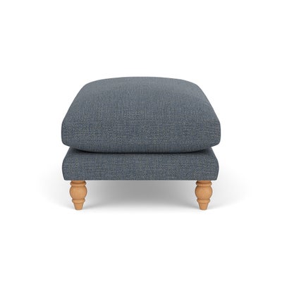 Foot Stool - Indigo - Rustic Weave