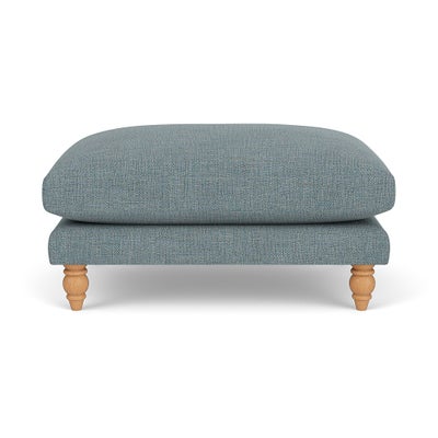 Foot Stool - Teal marl - Rustic Weave