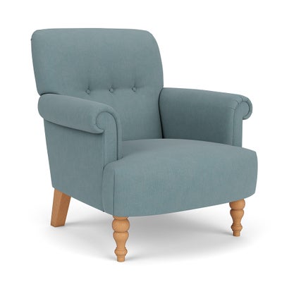 Armchair - Sky blue - House Linen Mix