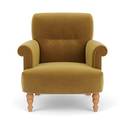Armchair - Mustard - Matt Velvet
