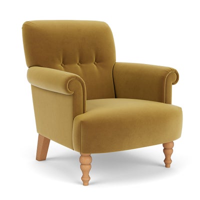 Armchair - Mustard - Matt Velvet