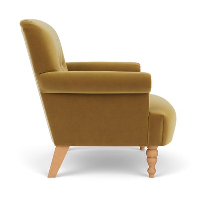Armchair - Mustard - Matt Velvet