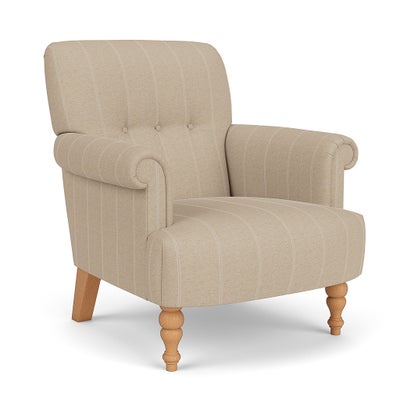 Armchair - Natural - Compton Stripe
