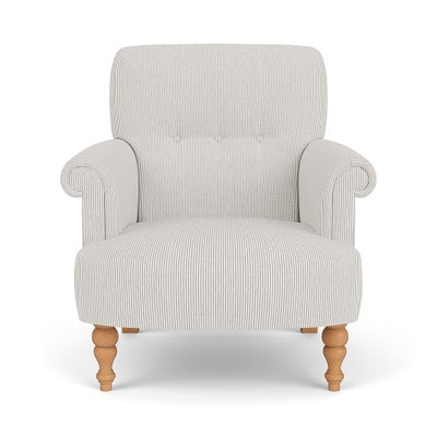 Armchair - Grey - Broadway Stripe