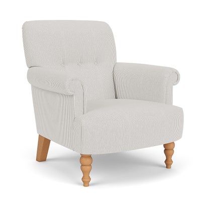 Armchair - Grey - Broadway Stripe