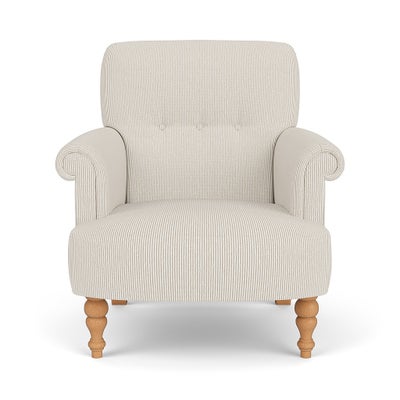 Armchair - Natural - Broadway Stripe