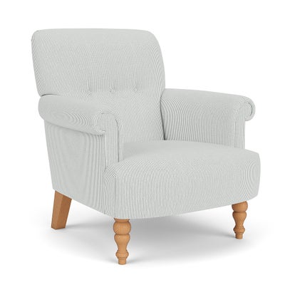 Armchair - Duck Egg - Broadway Stripe