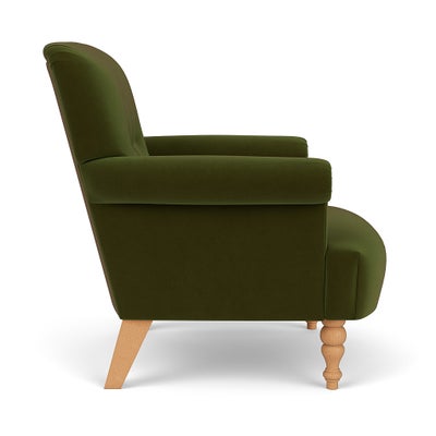 Armchair - Forest Green - Matt Velvet