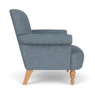 Armchair - Mid Blue - Aquaclean Oxford