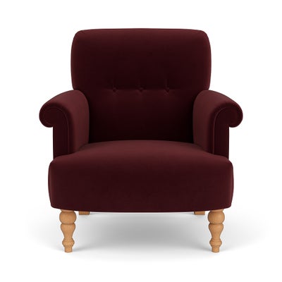 Armchair - Dark Rosehip - Matt Velvet