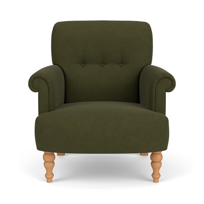 Armchair - Forest Green - House Linen Mix