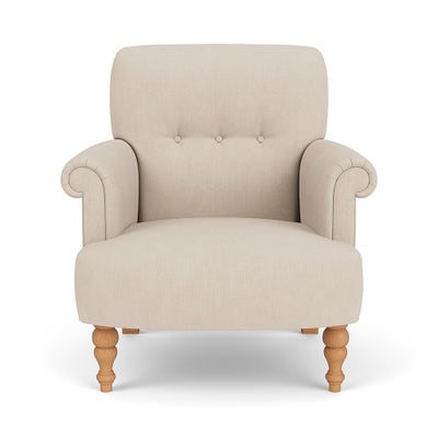 Armchair - Lily White - House Linen Mix