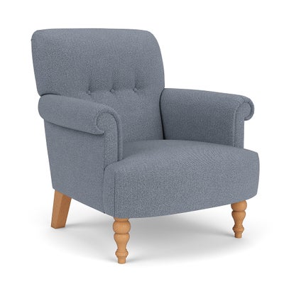 Armchair - Navy - Eco Herringbone