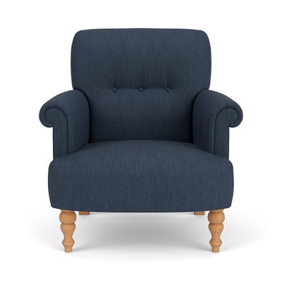 Armchair - Indigo - Luxury Italian Linen