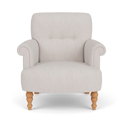 Armchair - Soft White - Luxury Italian Linen