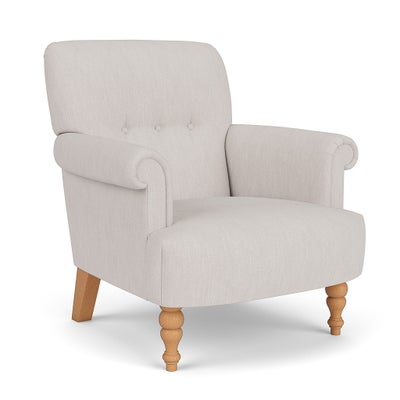 Armchair - Soft White - Luxury Italian Linen