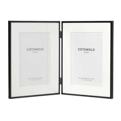 Black Steel Double Frame 5x7'