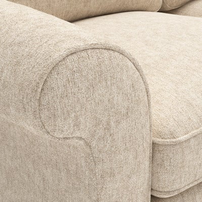 Sofa Bed 3 Seater - Natural - Aquaclean Oxford