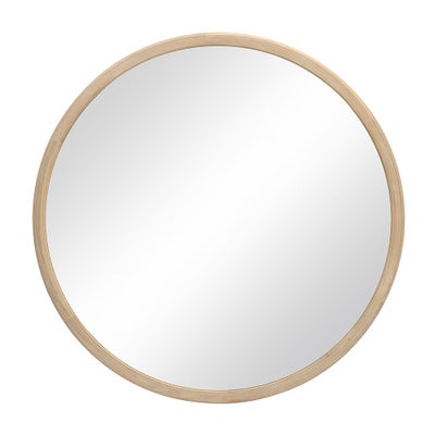 Berkeley Nordic Oak Round Mirror 85cm