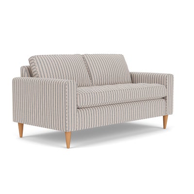 Large 2 Seater Sofa - Indigo - Kingham Stripe