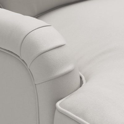 Chaise Large Left Hand - Dove grey - House linen mix