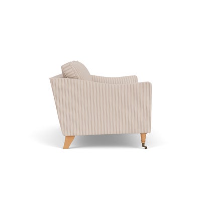 3 Seater Sofa - Flax - Kingham Stripe