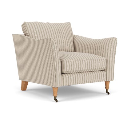 Armchair - Sage - Kingham Stripe