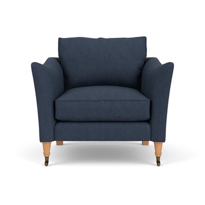 Armchair - Indigo - Luxury Italian Linen