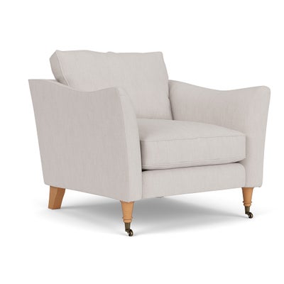 Armchair - Soft White - Luxury Italian Linen