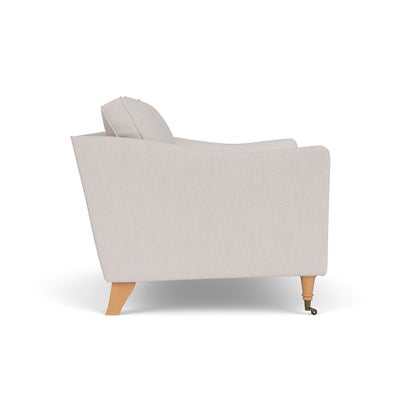 Love Seat - Soft White - Luxury Italian Linen