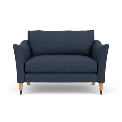 Love Seat - Indigo - Luxury Italian Linen