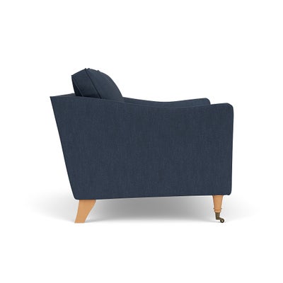 Love Seat - Indigo - Luxury Italian Linen