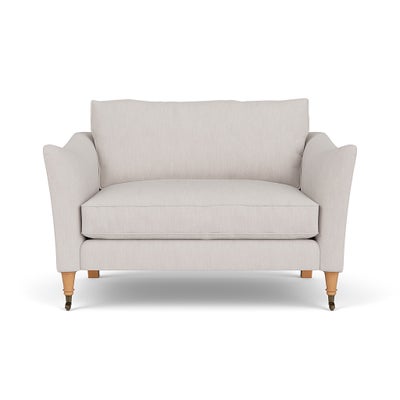 Love Seat - Soft White - Luxury Italian Linen