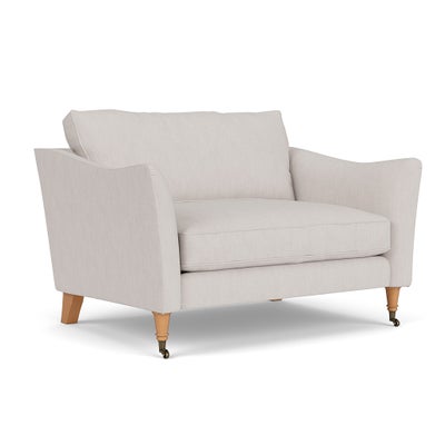 Love Seat - Soft White - Luxury Italian Linen