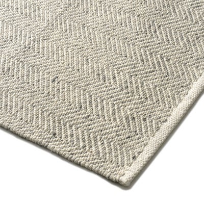 Milton Herringbone Rug Grey 160x230cm
