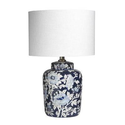 Fleur Blue Floral Ceramic Table Lamp