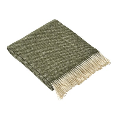 Stow British Wool Forest Green Throw