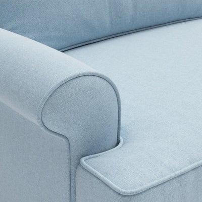 Armchair - Sky blue - House linen mix