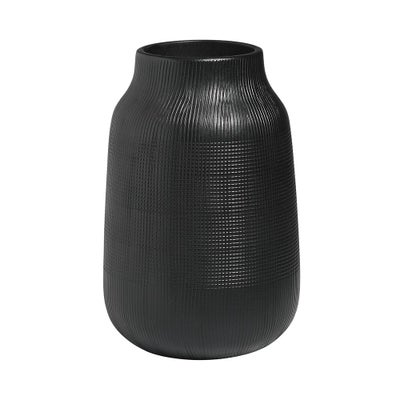 Black Clay Vase 22cm